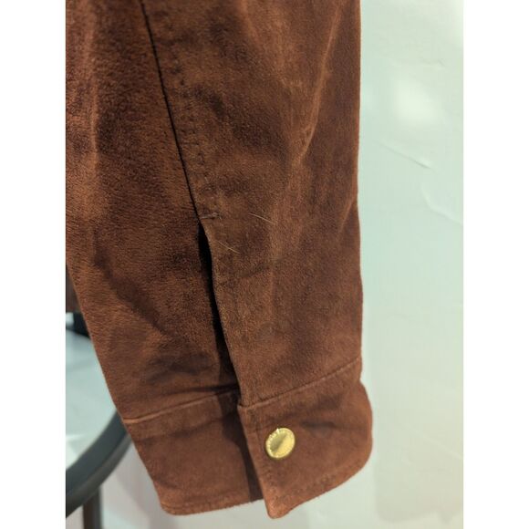 Isaac Mizrahi Live! Suede & Quilted Leather Jacket – Size 14 - Picture 5 of 7